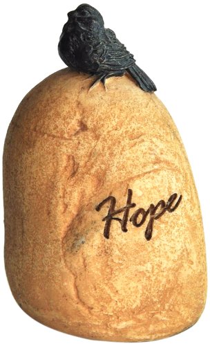 Top Collection Miniature Fairy Garden and Terrarium Inspirational Bird Stone "Hope" Statue