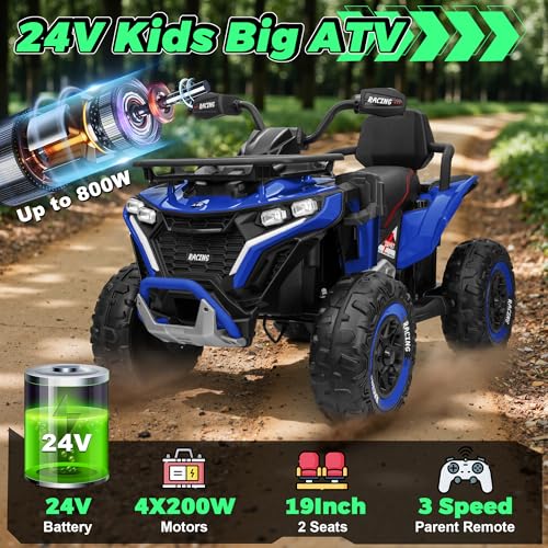JORFLY 24V Ride on ATV