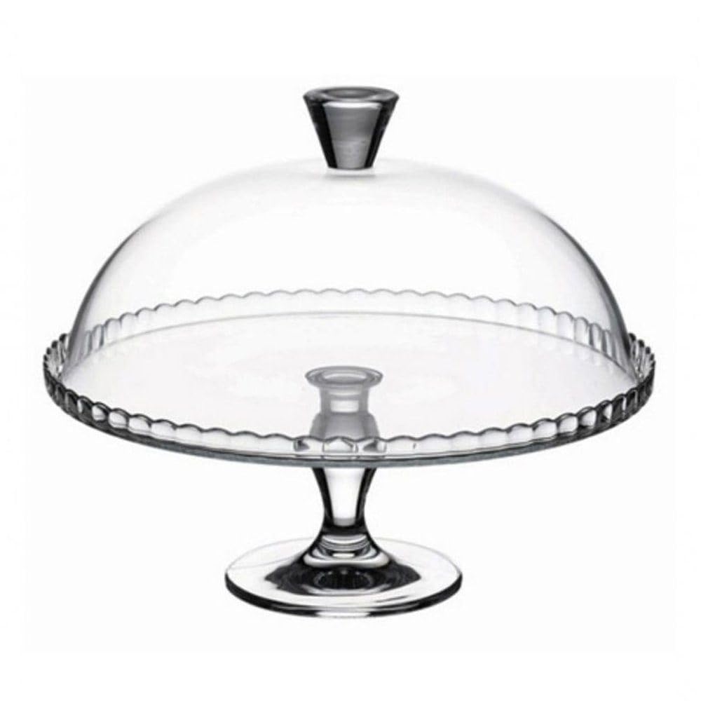 Etagere mit Glocke Pasabahce 32 cm Tortenständer Dessertkuchen Art. 95200 Küche, Haushalt & Wohnen