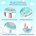 Kikidex Toddlers Toys Age 1-3, Magnetic Drawing Board, Toddler Girl Toys for 1-2 Year Old, Doodle Board Pad Learning and Educational Toys for 1 2 3 Year Old Baby Kids Birthday Gift (Mint Blue)