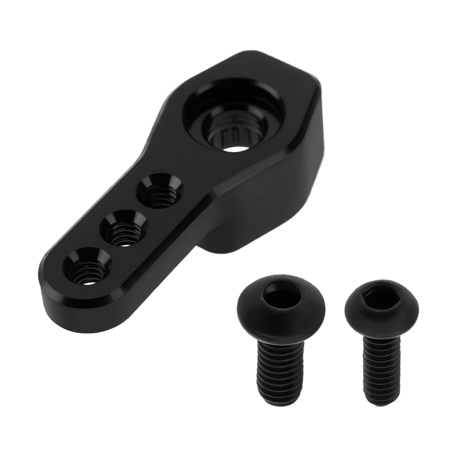 Briny River 25T RC Car Server Horn Arm Compatible with Reefs RC Shorty 99Micro and 179Micro 25T Spline Servo Length 20mm Thread 2mm Black