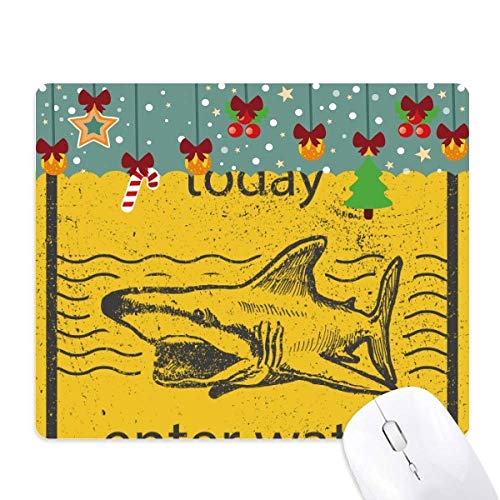 Alfombrilla de ratón Shark Enter Water con base de goma antideslizante que no se mueve