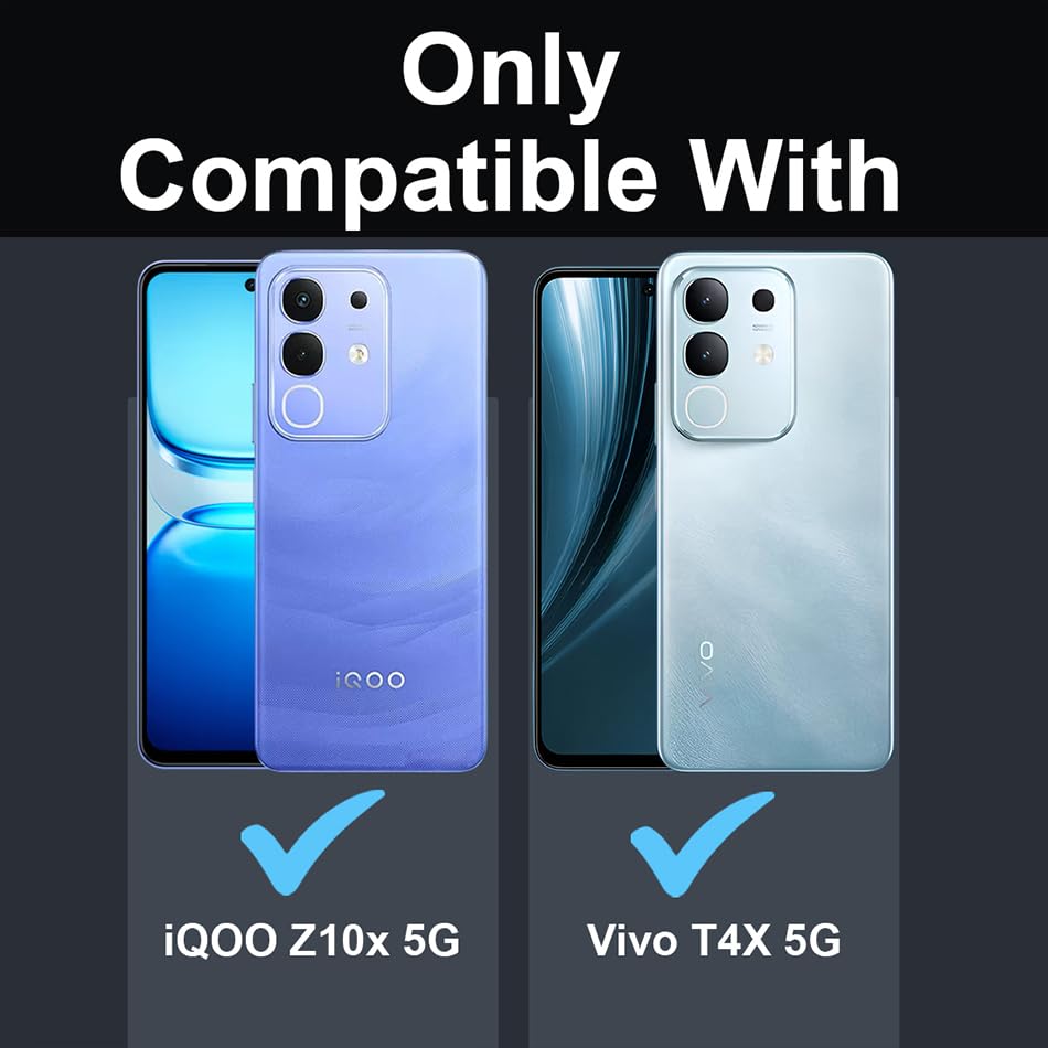 Image of Fashionury Crystal Clear Case for Vivo T4x 5G / iQOO Z10x 5G / Vivo Y31 Pro 5G | Yellowing Resistance | Transparent TPU Silicone | Raised Camera Lips | Slim Transparent Cover