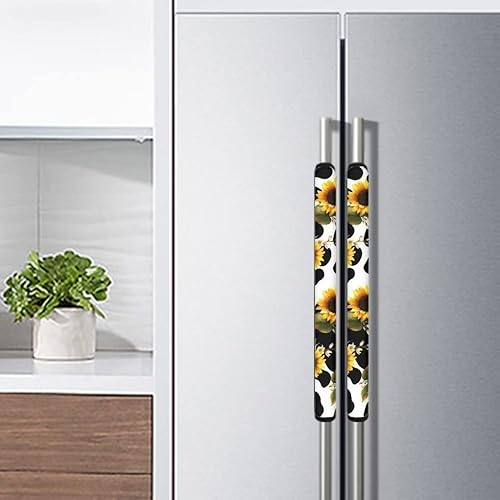 Miniatura 5 de KEIAHUAN Fundas para manija de puerta de refrigerador de calabaza otoñal, protector de decoración hecho a mano para nevera, horno, microondas,