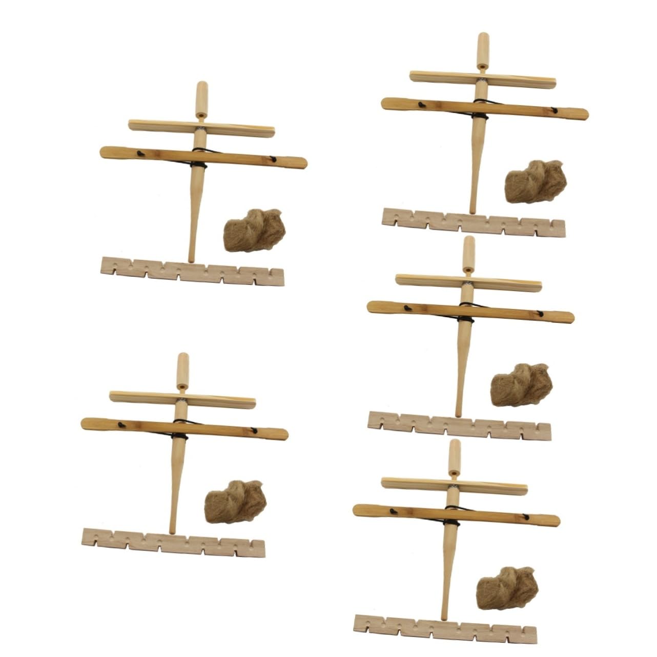 Sosoport 5 Sets Camping Feuer Ausrüstung Tragbare Feuer Bohrer Kit Outdoor Feuer Werkzeug Bohrer Starter Handheld Feuer Starter