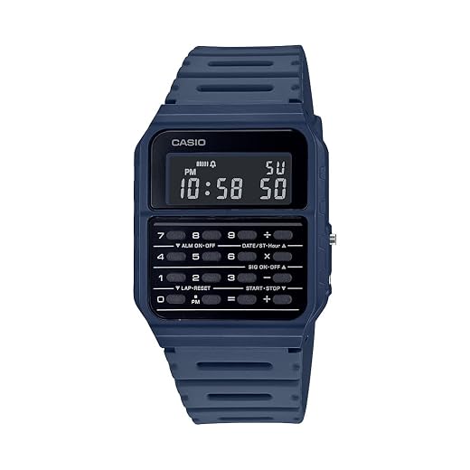 Casio CA53W Vintage Series | Data Bank | 1/100 SEC Stopwatch | Water Resistant | 8 Digit Calculator | Dual Time | Resin Band | Resin Case | Auto Calendar | Daily Alarm | 5 Year Battery