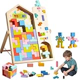 【Embalaje exquisito】 Este rompecabezas está diseñado para durar muchos años, está pulido uniformemente, tiene una textura dura y es seguro y ecológico. Este juguete educativo para niños de 3 años viene en un hermoso empaque. Como este rompecabezas 3D es adecuado para personas de todas las edades, es un regalo perfecto para cumpleaños, Pascua, Navidad, etc., para ti, tus amigos más cercanos y tu familia.