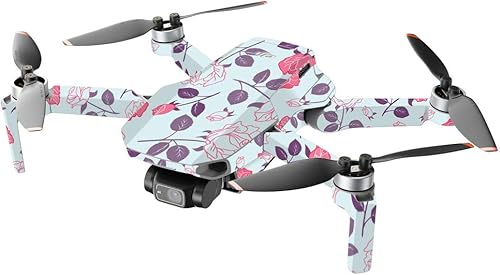 Miniatura 8 de MightySkins - Compatible con DJI Mini 2 Dron portátil  Flor de cerezo  Funda protectora de vinilo duradera y única  Fácil de aplicar, quitar y