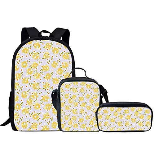 Sac à dos violet motif champignon 43 cm avec compartiment isotherme repas et trousse étanche