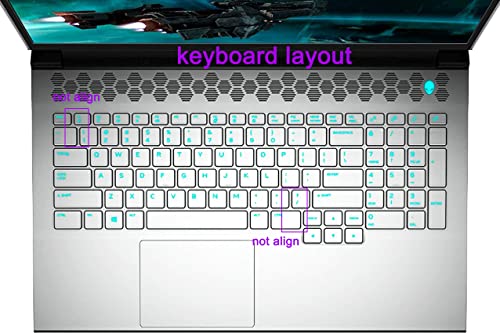 Protector de teclado compatible Dell Alienware 17.3" miniatura 2