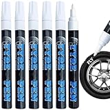 KLLJ Auto Reifen Stift,6pcs Reifen Stift,Reifenstift Weiß,Hohe Kapazität Reifenstift,Wasserfest...
