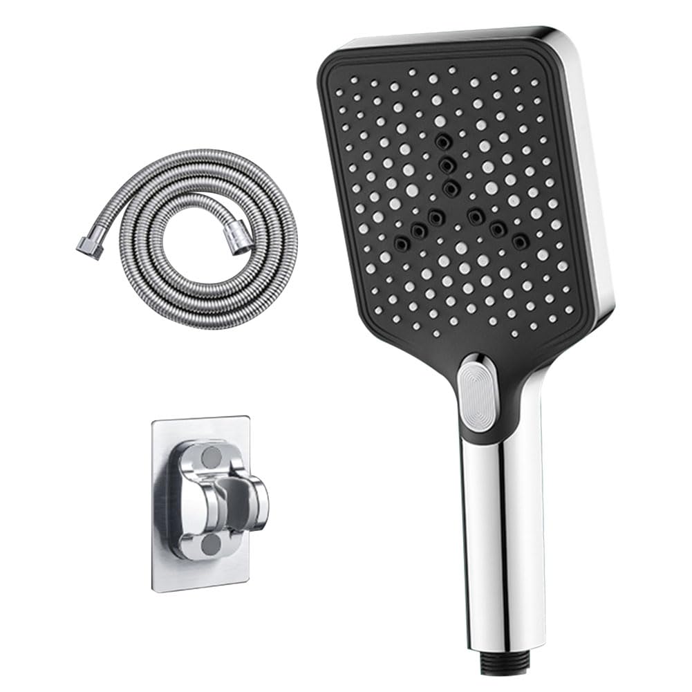 Pommeau de douche portable argent pour camping et salle de bain familiale