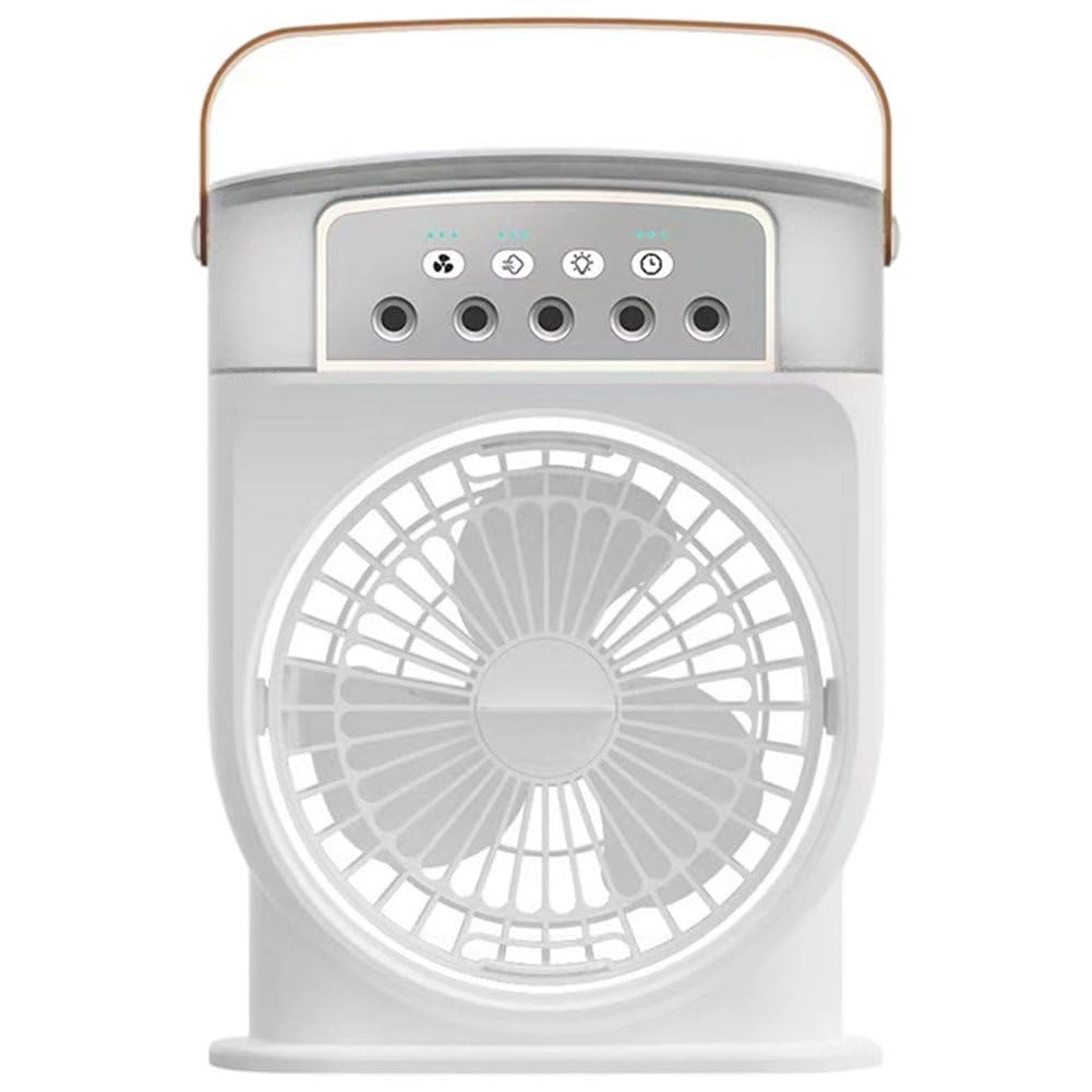 Sslvya Portable Air Conditioners, Personal Air Conditioner Fan, Evaporative Air Cooler Fan for Bedroom, Car, Nightstand, Office, Dorm, RV