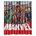 ARTSWOW Custom Waterproof Polyester Fabric Marvel Hero Avenger Captain America Shower Curtain Standard Size 60x72 by Artswow