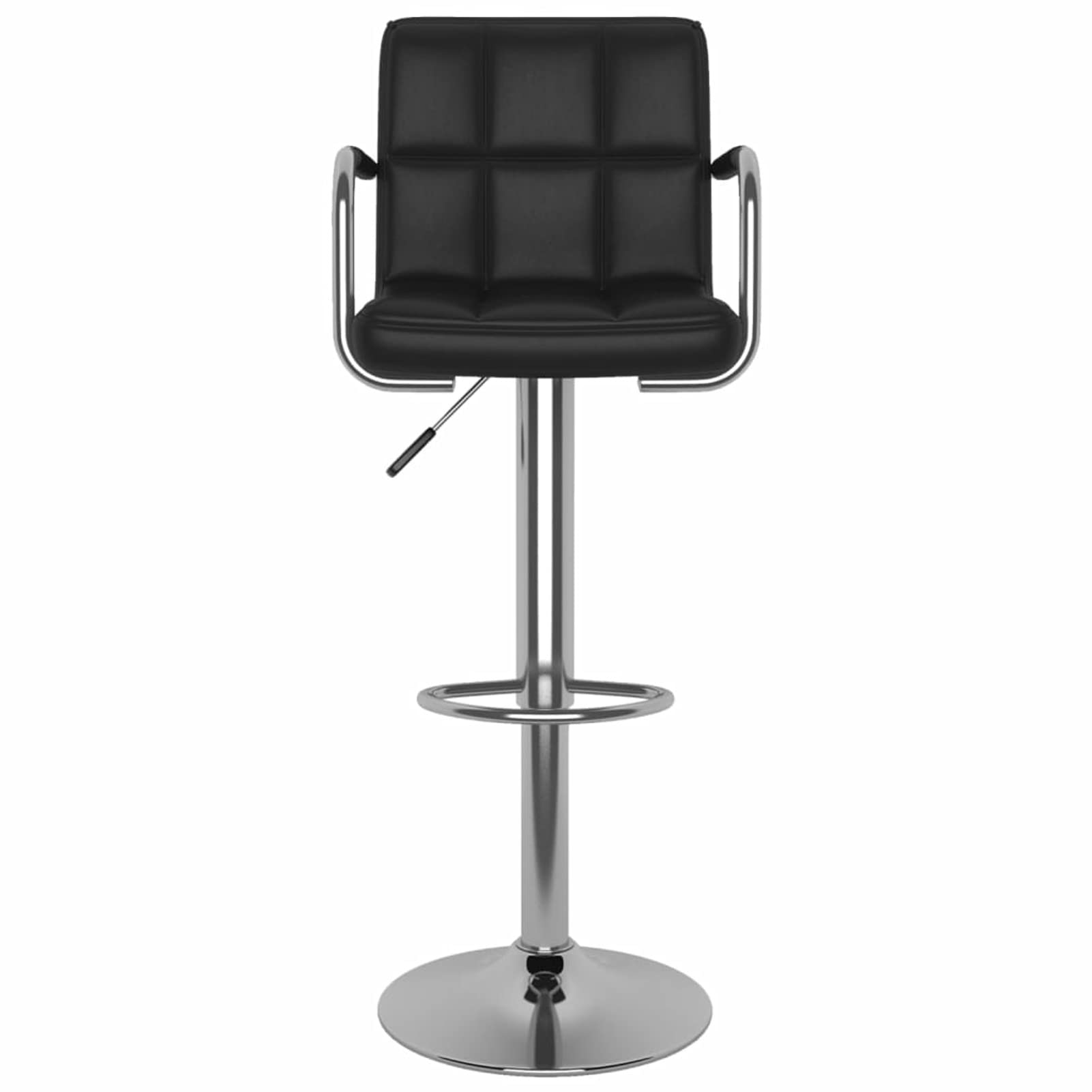 Homgoday Taburetes de bar, 2 unidades, color negro, de piel sintética, silla de oficina, silla de oficina, bar, silla de escritorio para salón o dormitorio