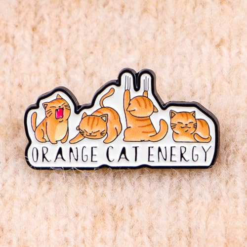 Image of Cute Enamel Pins Cartoon Lapel Pin Brooch Badge for Backpack Jackets Funny Tiger Pins for Gift Anime Enamel Pin for Clothing Hat Decoration
