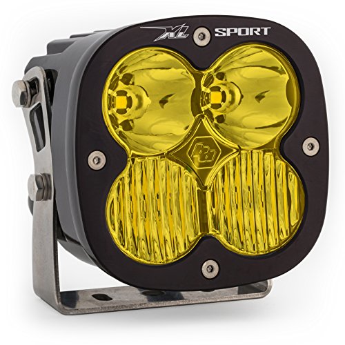 Baja Designs XL Sport LED Light Pod for Jeeps, Off-Road 4x4, Trucks, UTV, ATV, SUV (Driving Combo; Amber)