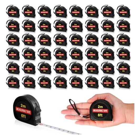 50 Pcs Mini Retractable Tape Measure Set