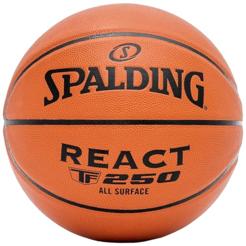 Spalding, TF-250, Basketball ball, Size 6, Basketball, Certified ball, High durability, Indoor and Outdoor, Anti-slip