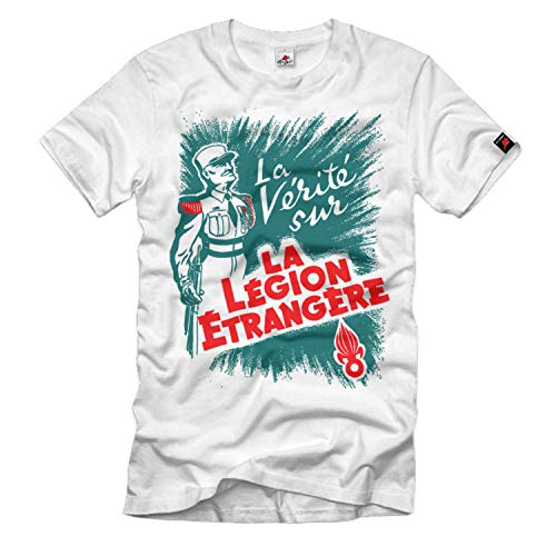 T-shirt Légion Étrangère XXXL blanc résistant pour forte carrure