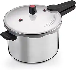 Panela de Pressão 10 Litros Fechamento Externo – Alumínio Polido, Cabo Resistente em Baquelite, Segurança e Alta Capacidade, Com Válvulas de Segurança, Nacional