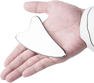 Medical Grade Stainless Steel GuaSha Scraping Massage Tool - Face Body Care Scraping SPA Massage Tool, for Facial Lifting Anti-aging Anti-wrinkle Massage Facial Gua Sha (Heart Shape)
