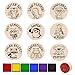 9 St&uuml;ck Holz Stempel Lehrer, Motivations stempel,Tiere Motivstempel Set,Tiere Holzstempel Geschenk f&uuml;r Lehrertag Motivation,Schule Kinder Rund Holzstempel
