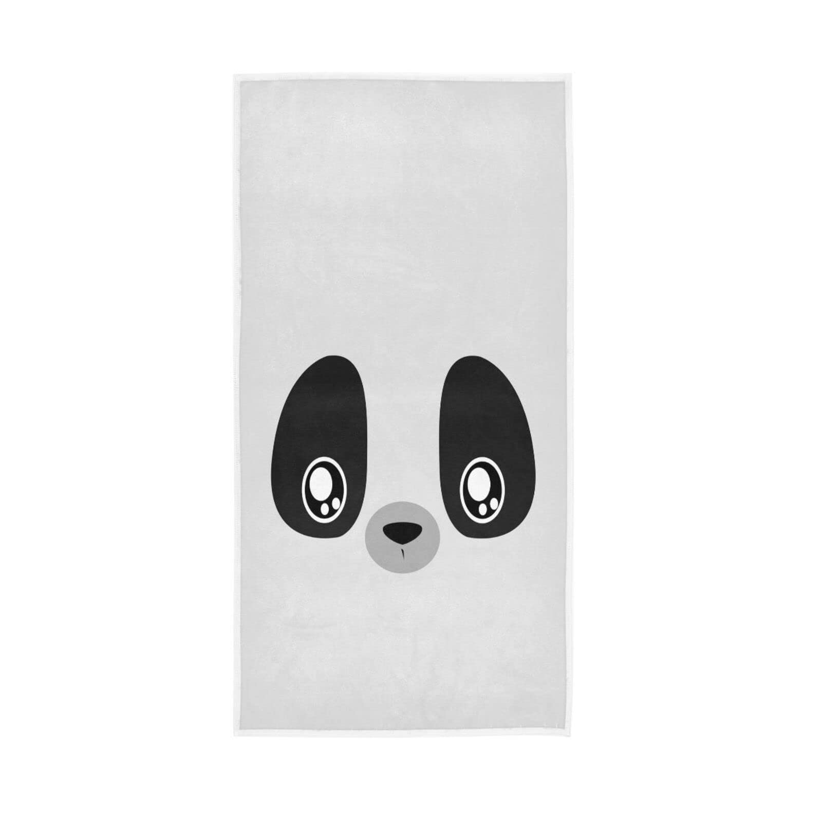 LSRCPD Hand Towels Animal Panda Face Decor Fingertip Soft Face Towel Absorbent Bathroom Kitchen Towels