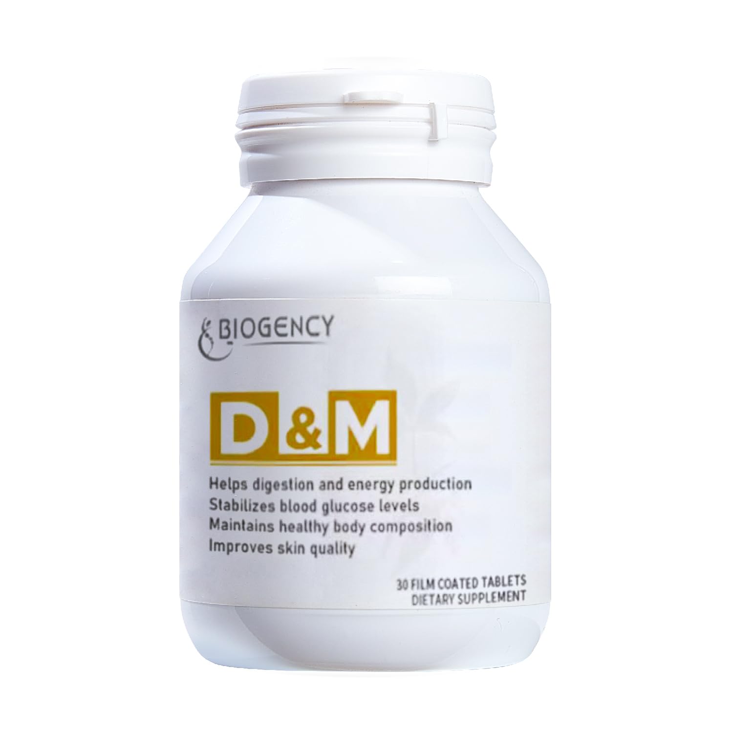Biogency D&M 3 Pack 30 Count Skincare Support Supplement - Helps Digestion and Energy Production Maintains a Healthy Body Improves Skin Quality with