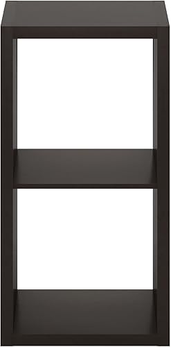 Miniatura 8 de Furinno Organizador de almacenamiento de cubos decorativos con parte trasera abierta, 2, roble oscuro