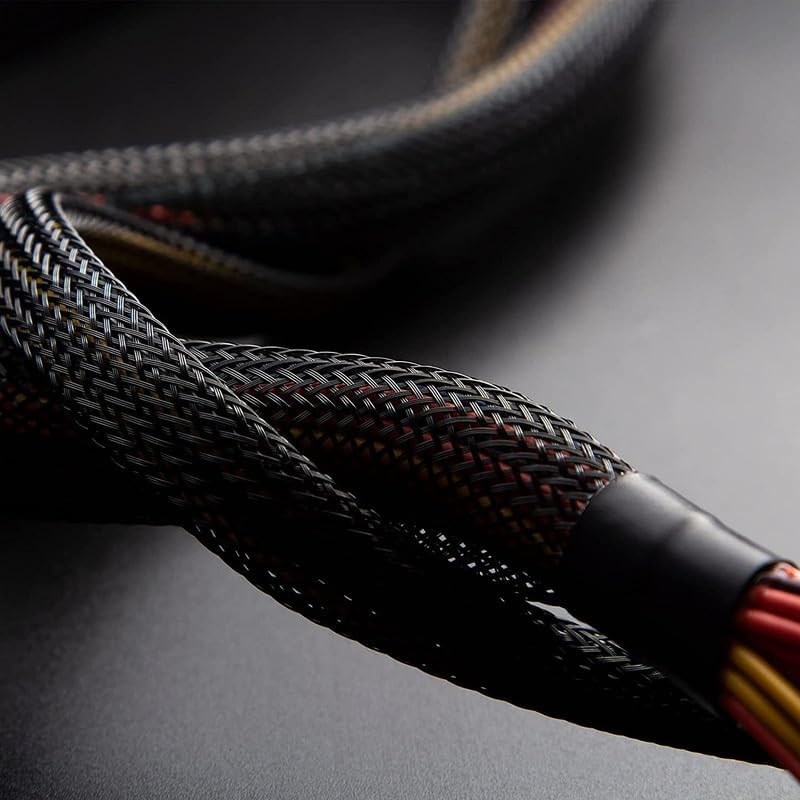 Miniatura 7 de Protección para la gestión de cables, de tela metálica dividida, manguito de cable trenzado, protector y organizador para cables de televisión,