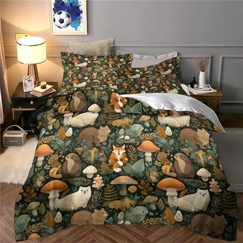 Housse de couette fleurie microfibre 260x220 cm avec taies - 6
