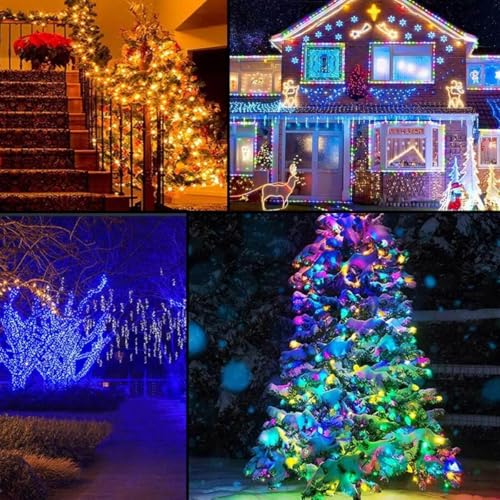 Pisca Pisca Natal 10mt 100 Leds 6 funções Smart Bluetooth Controle Remoto Prova de Agua USB (Colorid