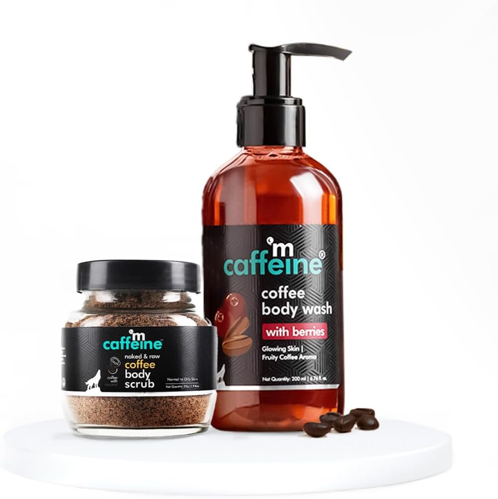 Tan Removal Bath Kit with Exfoliating Coffee Body Scrub & Body Wash | Suitable for All Skin Types | Value Pack of 2 for Men & Women