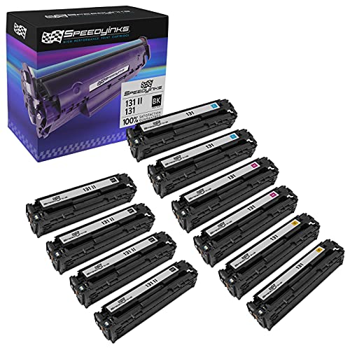 Speedy Inks Remanufactured Toner Cartridge Replacement For Canon 131 & 131 Ii High Yield (4 Black, 2 Cyan, 2 Magenta, 2 Yellow, 10-Pack) #TOP27