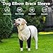 Dog Elbow Protector for Front Leg Calluses, Dogs Joint Recovery Sleeve for Prevent Licking, Adjustable Dogs Elbow Pads Pet Leg Wound Care, Dog Knee Brace Protector Pads for Canine Sprain Arthritis,2XL