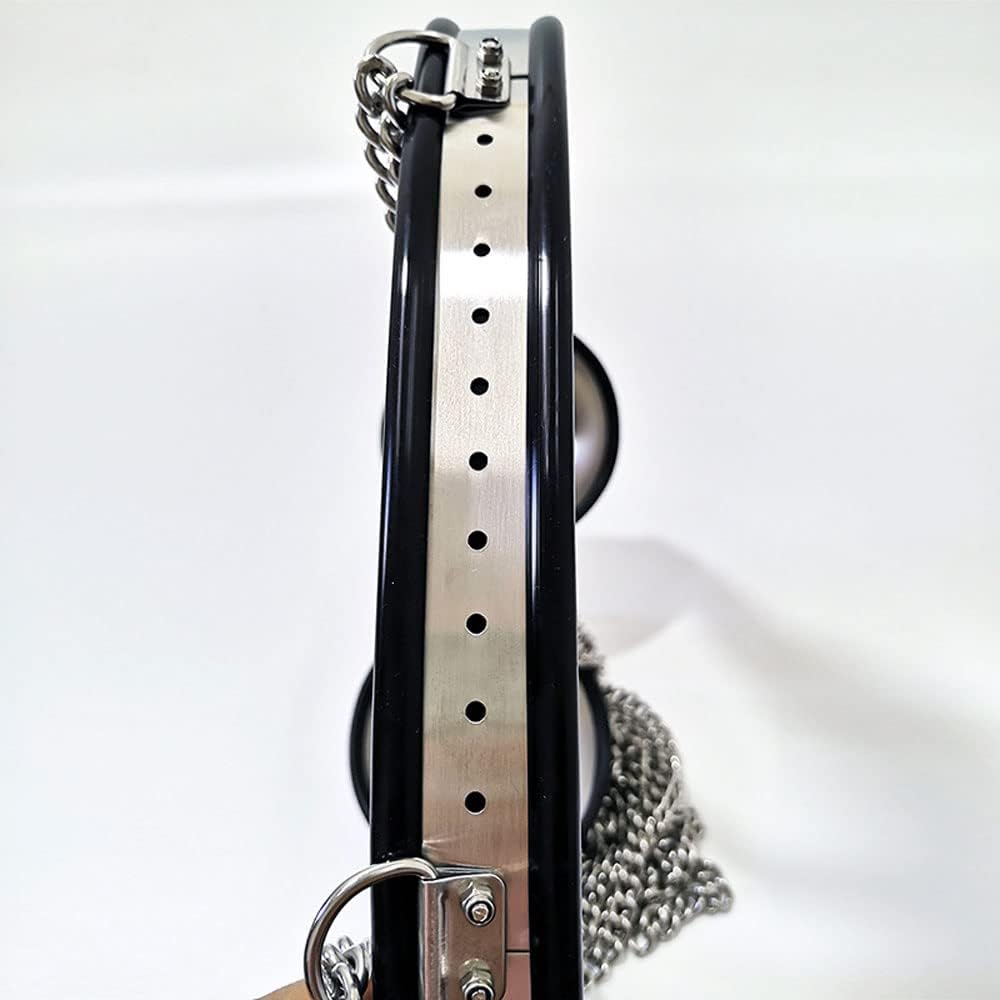 3 Pezzi Cintura di Castità da Donna Set BDSM con Reggiseno Anello per Coscia e Cintura di Castità, Biancheria Intima di Contenimento in Acciaio Inossidabile Fetish Lingerie Erotica Giocattolo