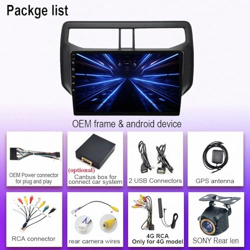 Navegador GPS 2 DIN para Toyota Rush 2018-2019 con pantalla táctil y 32GB 7