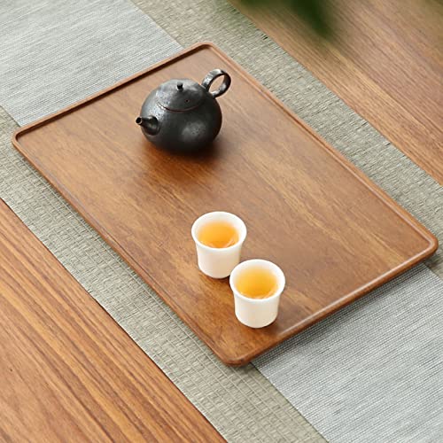 Plateau de thé en bois de bambou 60-80mm pour service de table cuisine