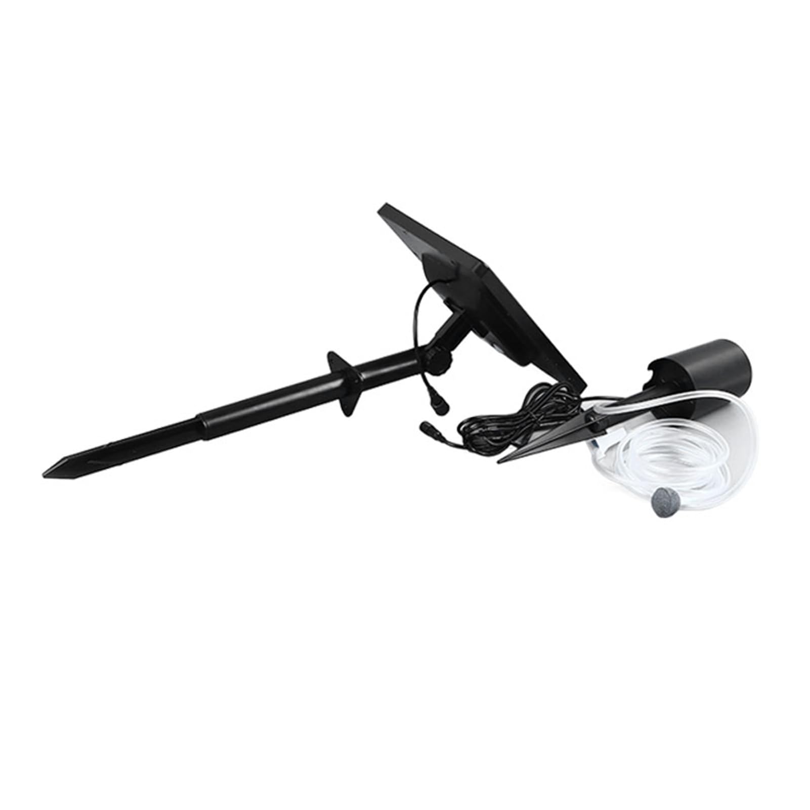 Pompa Ad Aria Solare ABS Pompa Ad Aria Ossigeno Energia Solare 6V 3W Pannello 2200mAh Batteria 3 modalità IP55 per Laghetto per Pesci Acquario Piscina all'aperto Coltura