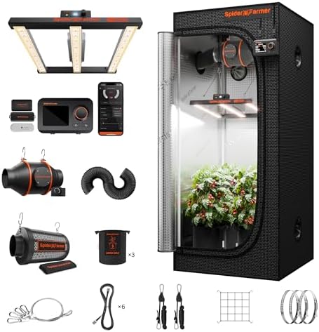 Spider Farmer Grow Tent Kit 2.3 X 2.3ft Complete System with GGS ...