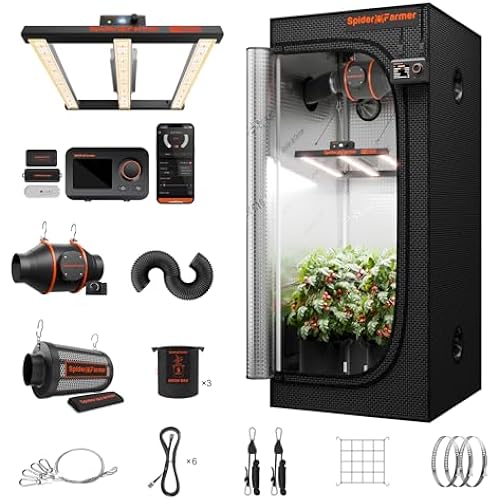 Spider Farmer Grow Tent Kit 2.3 X 2.3ft Complete System with GGS Controller