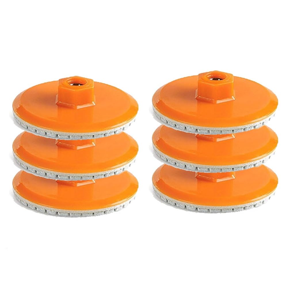 Aundhegrtt As Shown 6Pcs 80Mm 3Inch M10 Polishing Pad 150 Polishing Pad For Marble Stone Grinding Polishing