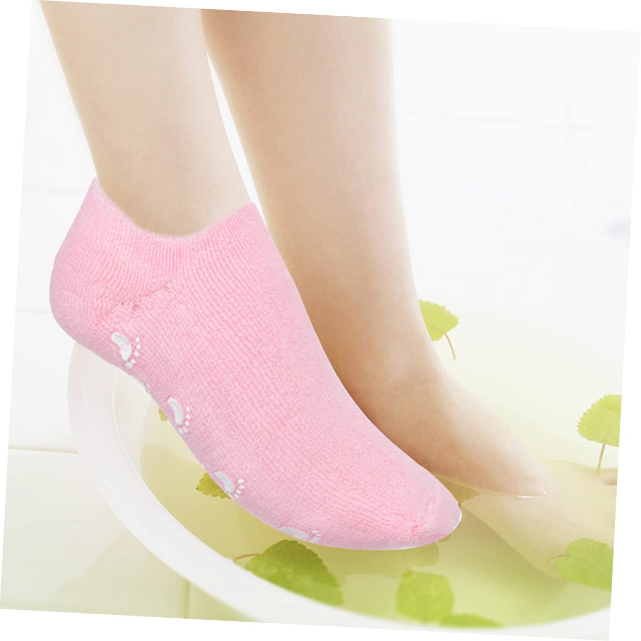 SHERCHPRY 3pares Calcetines Térmicos Antideslizantes Para Dormir Spa Hidratación Para Pies De Gel Para Mujer Cuidado De Pies Salón