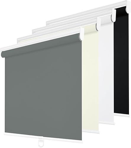 Miniatura 14 de Changshade Persianas Enrollables 100% Opacas para Ventanas, Oscurecimiento de Habitación con Aislamiento Térmico, Persianas de Ventana Desplegables