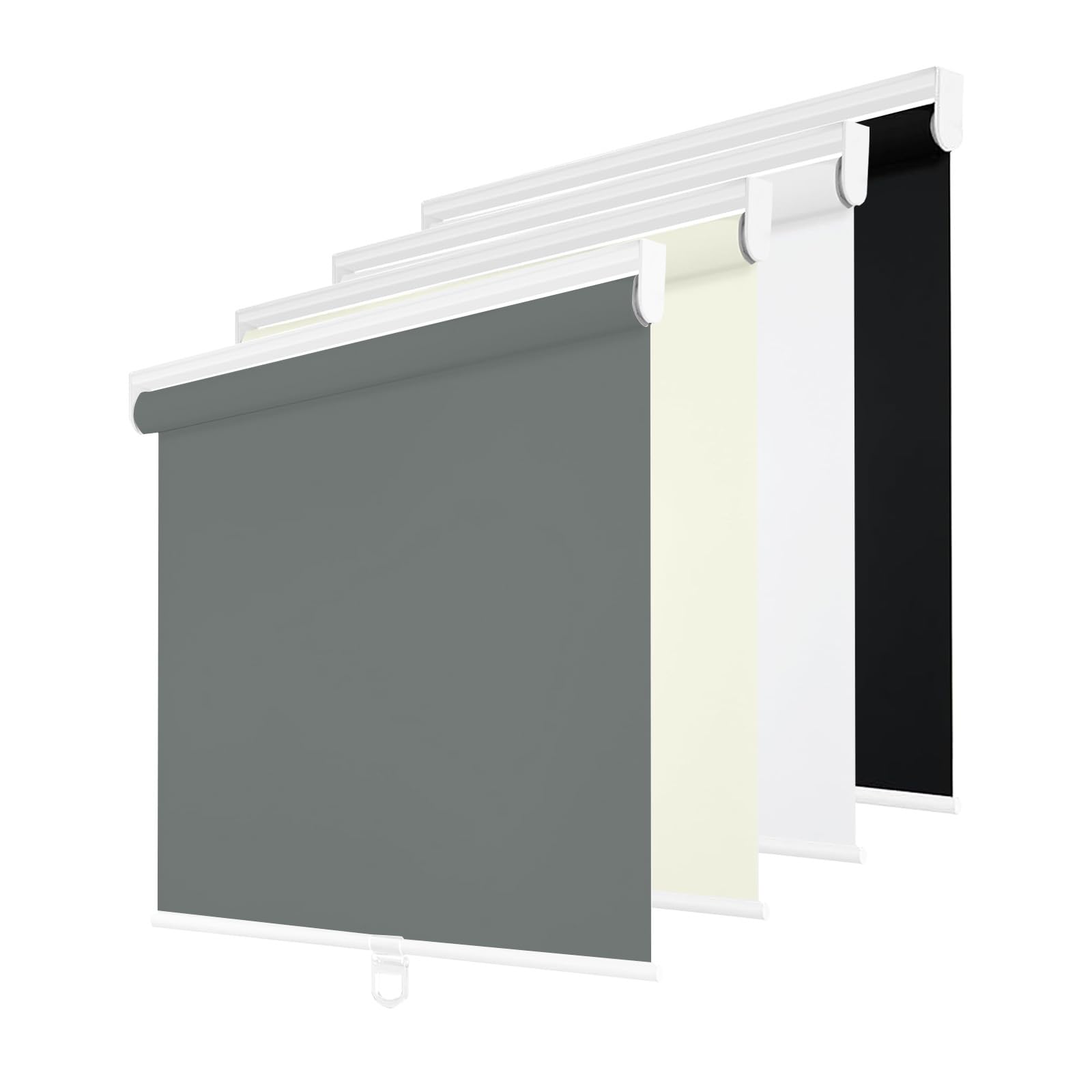 Photo 1 of Changshade Blackout Roller Shades Cordless for Windows, 100% Room Darkening Window Blinds for Bedroom, Thermal Insulated UV Protection, Easy Install Pull Down Shades for Home,70Wx72H,Grey *BLINDS PARTS ONLY*