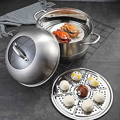 Marmite à soupe acier inoxydable induction poêle gaz steamer