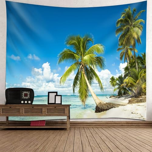 Tenture murale cocotiers pour transformer la chambre enfant en oasis