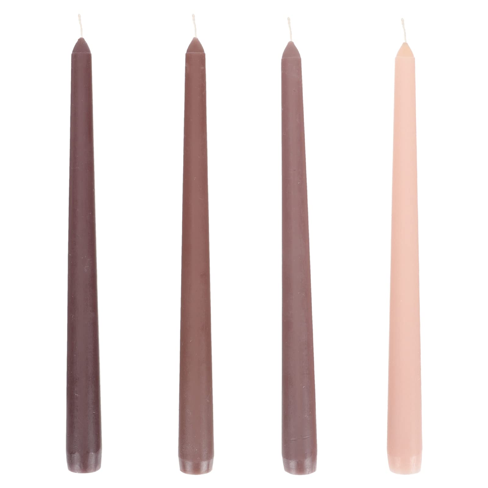 4pcs Scented Candles Candlelight Dinner Candles Decorative Role Taper Candles Romantic Candles Smokeless Wax Candles Tall Candle Wedding Festival Valentine's Day Soybean