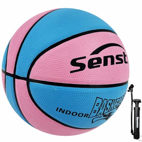 Image of Senston Basketball Outdoor /Indoor Basket Ball with Ball Air Pump Size 5
